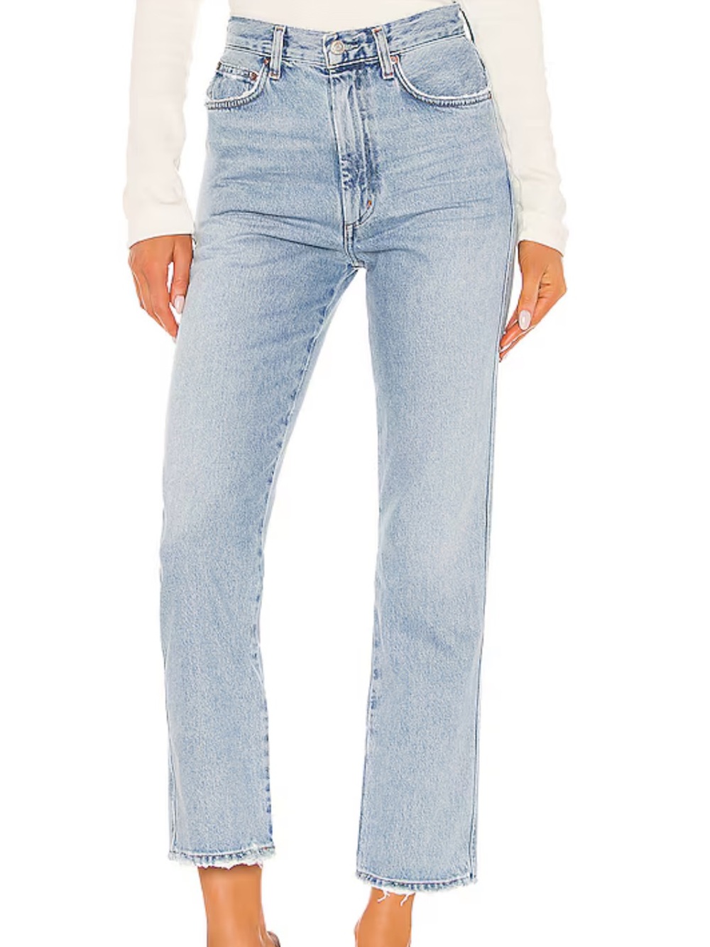 AGOLDE Pinch Waist High Rise Kick Jeans Riptide Size 26 A095-1141